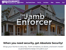 Tablet Screenshot of absolutesecurityproducts.com